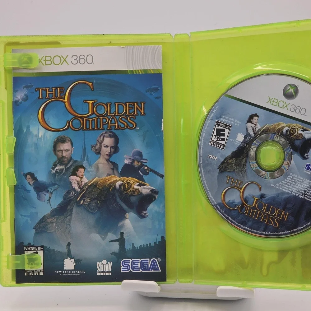 The Golden‎ Compass Xbox 360 Video Game Complete CIB Sega Fantasy Adventure RPG